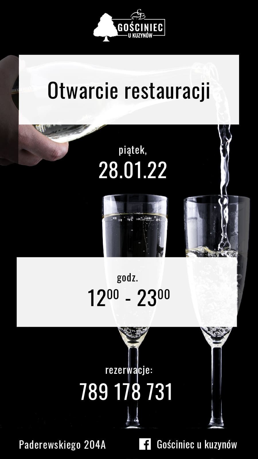 Otwarcie restauracji Gościniec u Kuzynów w Grudziądzu